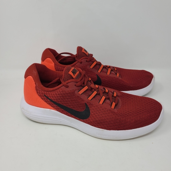 Nike Lunarconverge Running Shoes - SIZE 10.5 - Red White Athletic - Picture 5 of 6
